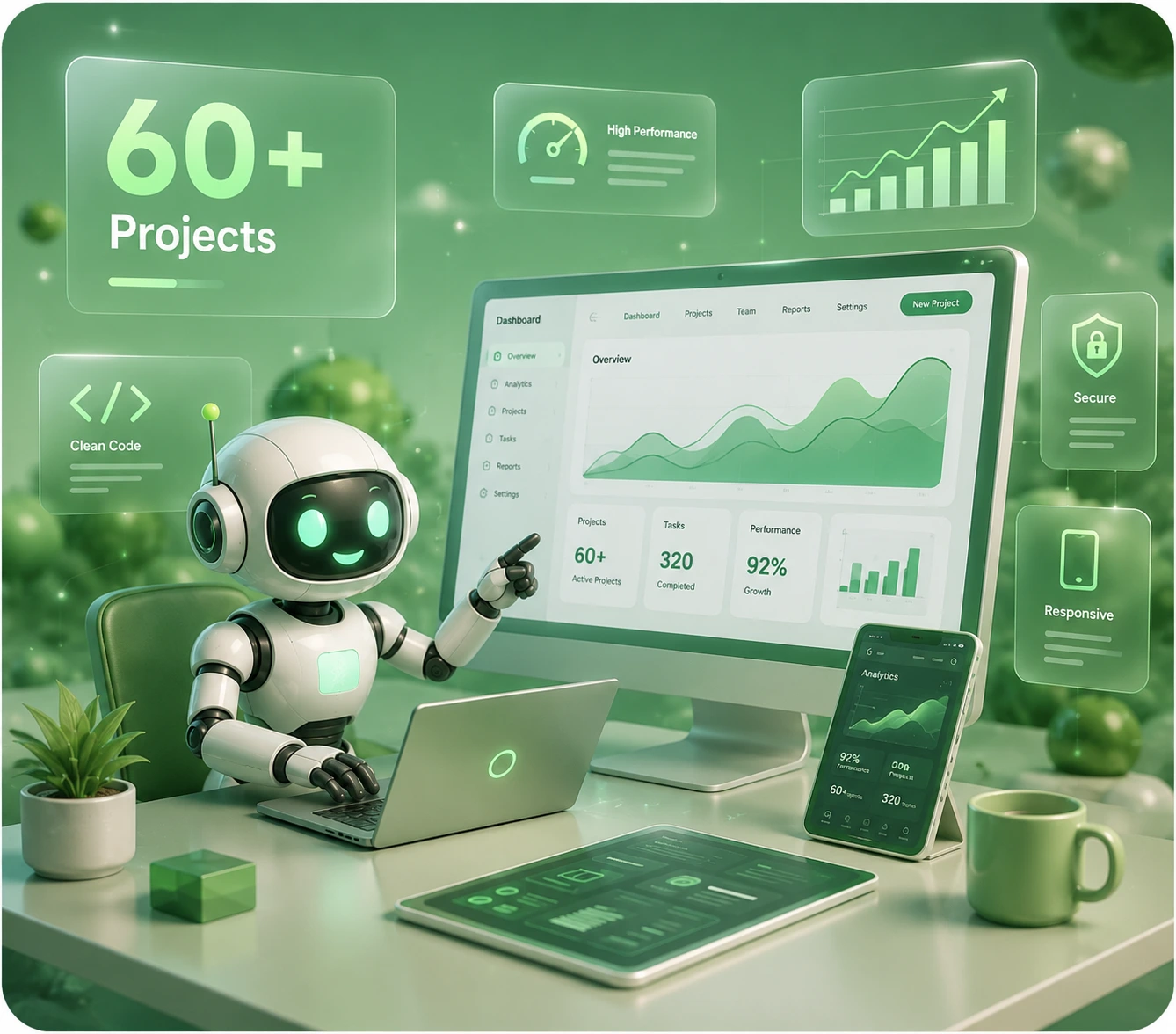 WebPartners web development agency creating custom websites, responsive UI, and digital solutions with AI-powered design.