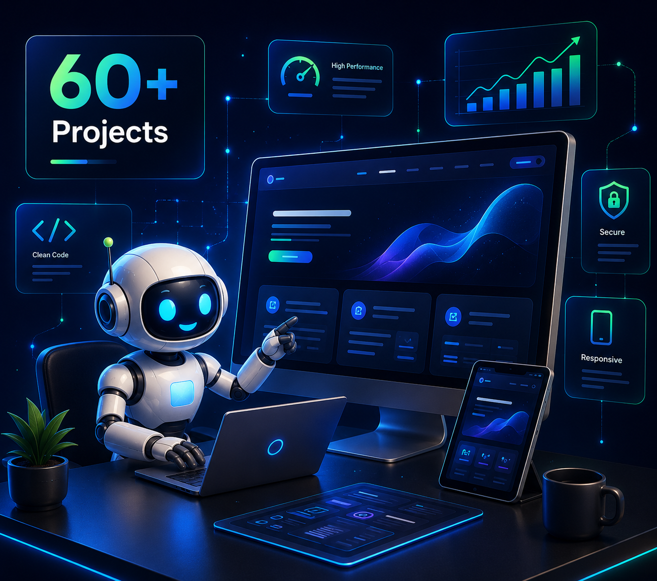 WebPartners web development agency creating custom websites, responsive UI, and digital solutions with AI-powered design.